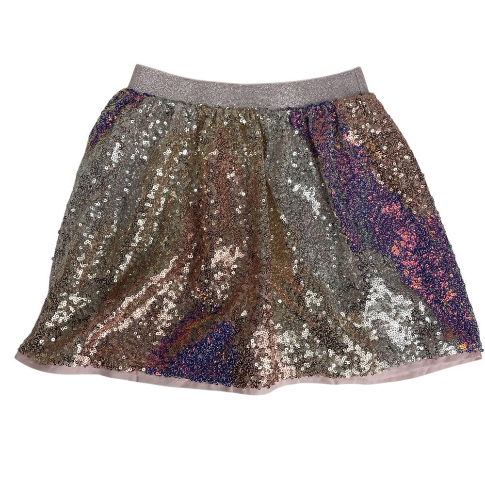 H&M Girls Multi Pink Sequined Skirt Size 6X/7 NWT